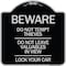 Signmission Beware Do Not Tempt Thieves Do Not Leave Valuables in View Lock Your Car Alum, 18" H, BS-1818-24328 A-DES-BS-1818-24328 - alternate 1